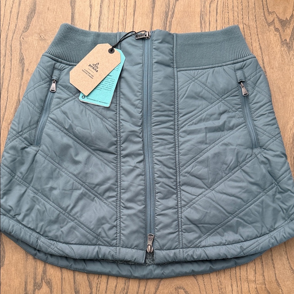 Outdoor Quilted A-Line Skirt in Slate Blue - prAna